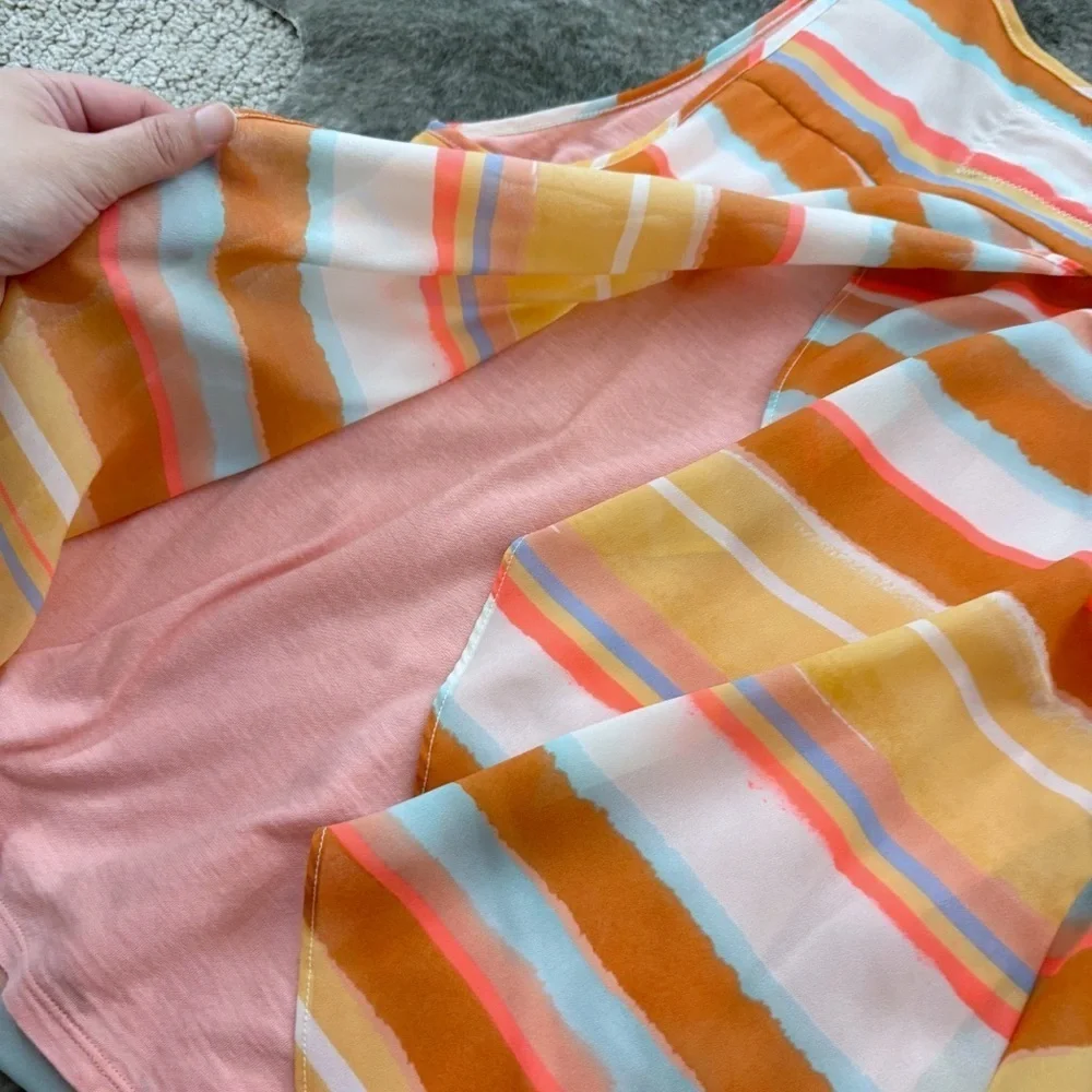 Anthropologie Meadow Rue Striped Sleeveless Top